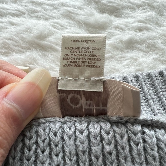 LOFT Knit Sweater Grey Size XS - Picture 6 of 6